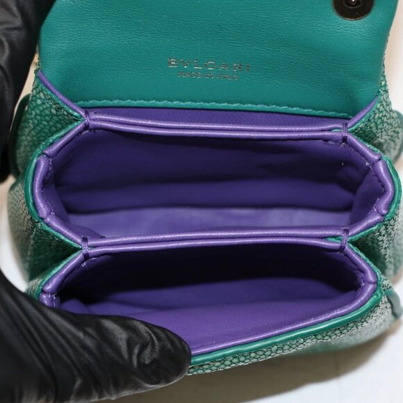 Bulgari Serpenti Reverse Micro Top Handle Bag - Green - Picture 14 of 14